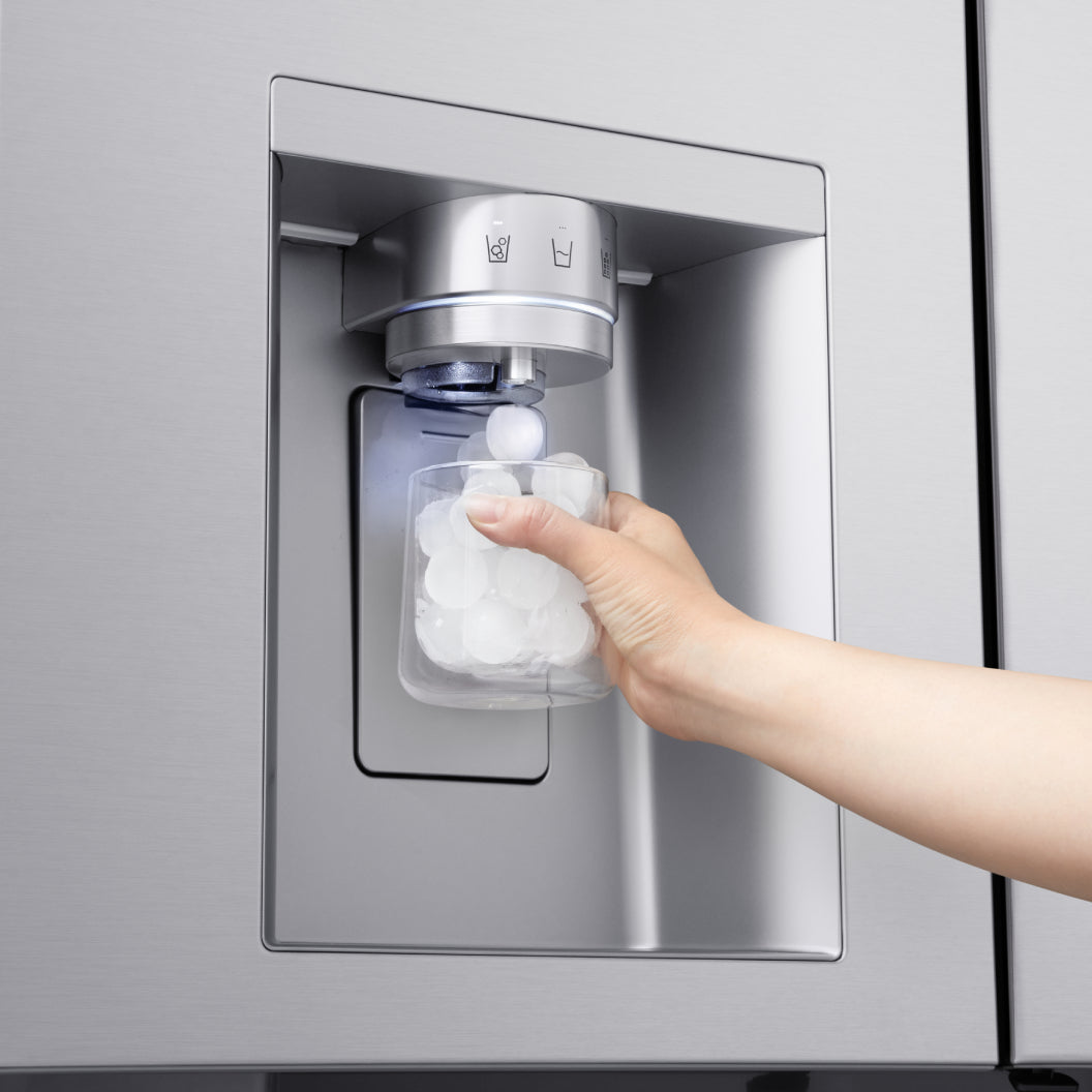 Réfrigérateur porte française 36 po, 29 pi³ 4 portes Inox avec distributeur d'eau/glacons, Mini Craft Ice et Wi-Fi