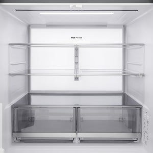 Réfrigérateur porte française 36 po, 29 pi³ 4 portes Inox avec distributeur d'eau/glacons, Mini Craft Ice et Wi-Fi