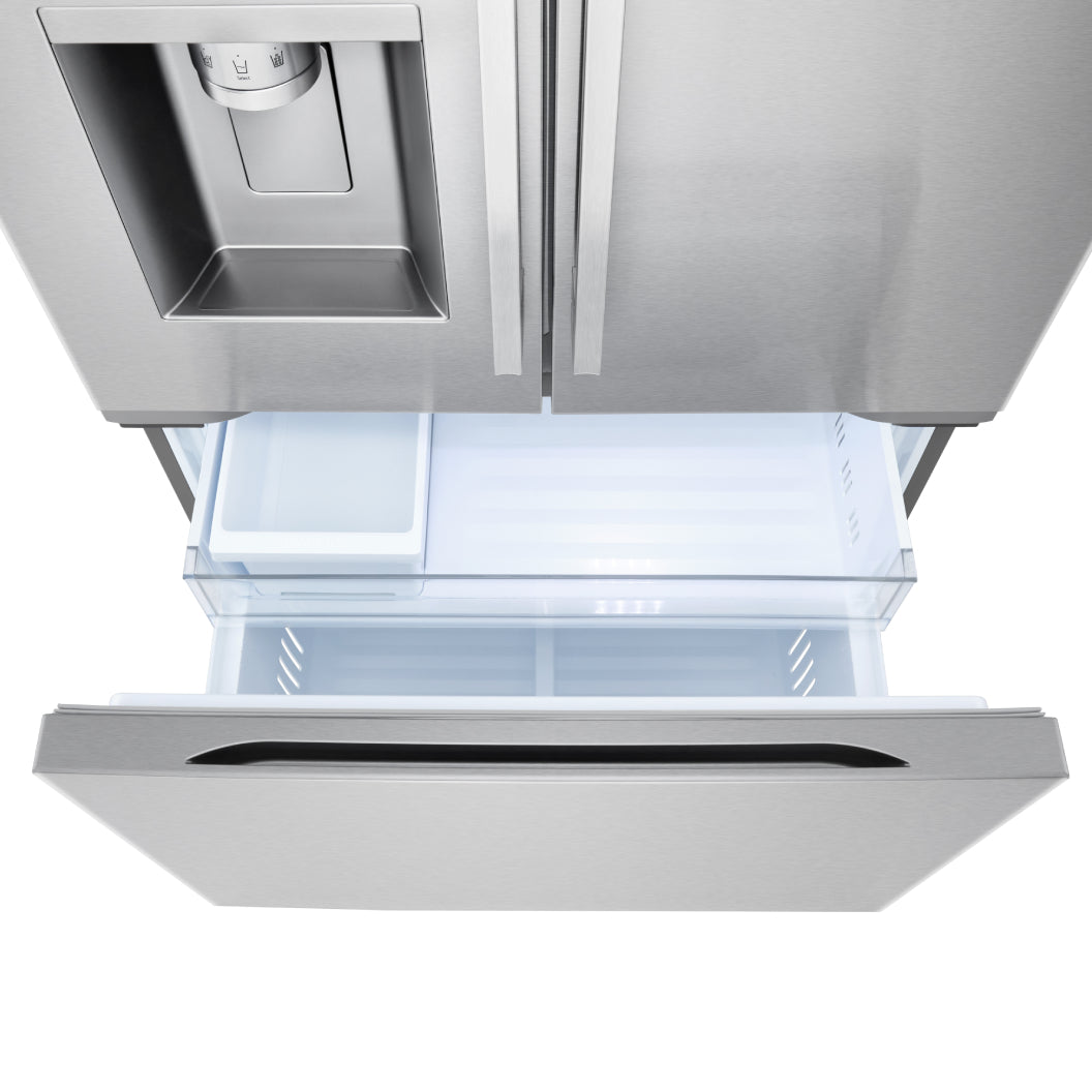 Réfrigérateur porte française à profondeur comptoir MAX™ 36 po, 23,7 pi³ 3 portes Inox avec Wi-Fi