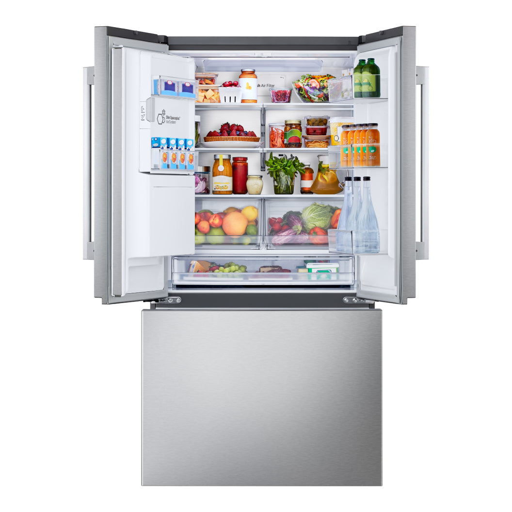 Réfrigérateur porte française à profondeur comptoir MAX™ 36 po, 23,7 pi³ 3 portes Inox avec Wi-Fi