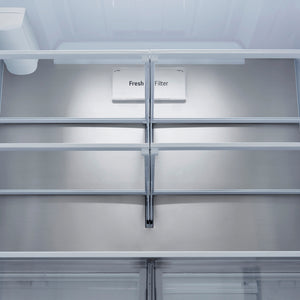 Réfrigérateur porte française à profondeur comptoir MAX™ 36 po, 23,7 pi³ 3 portes Inox avec Wi-Fi