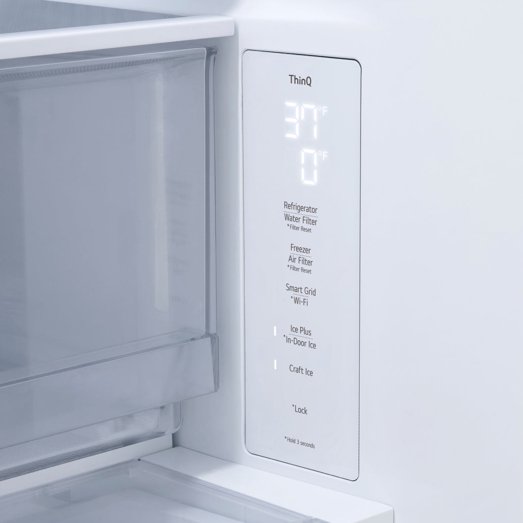 Réfrigérateur porte française à profondeur comptoir MAX™ 36 po, 23,7 pi³ 3 portes Inox avec Wi-Fi