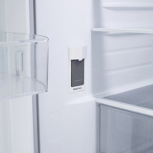 Réfrigérateur porte française à profondeur comptoir 36 po, 25 pi³ 3 portes Inox avec distributeur d'eau et Wi-Fi