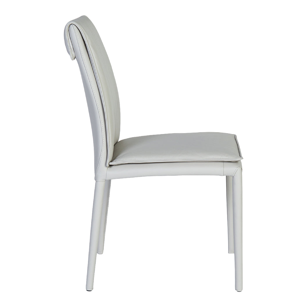 Chaise de salle à manger en cuir - Naomi