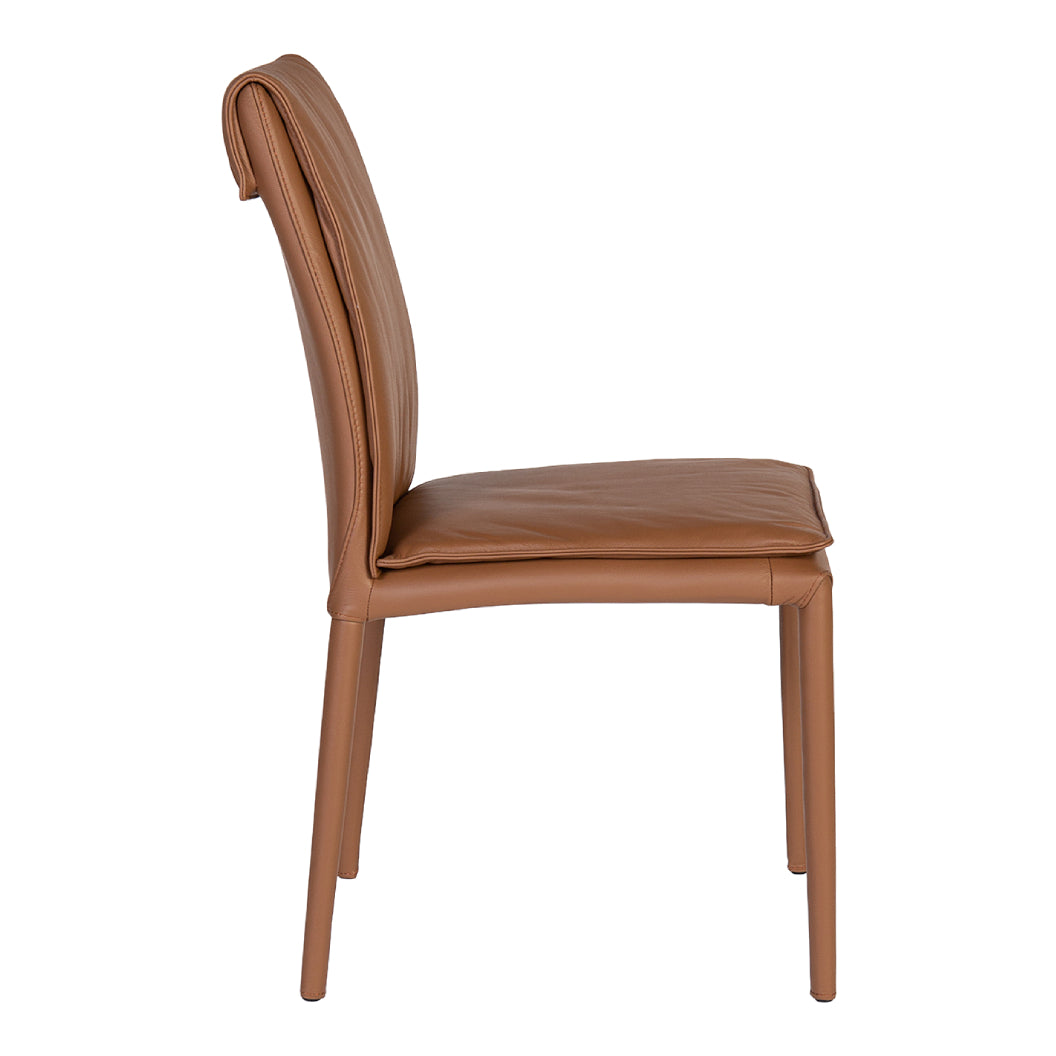 Chaise de salle à manger en cuir - Naomi