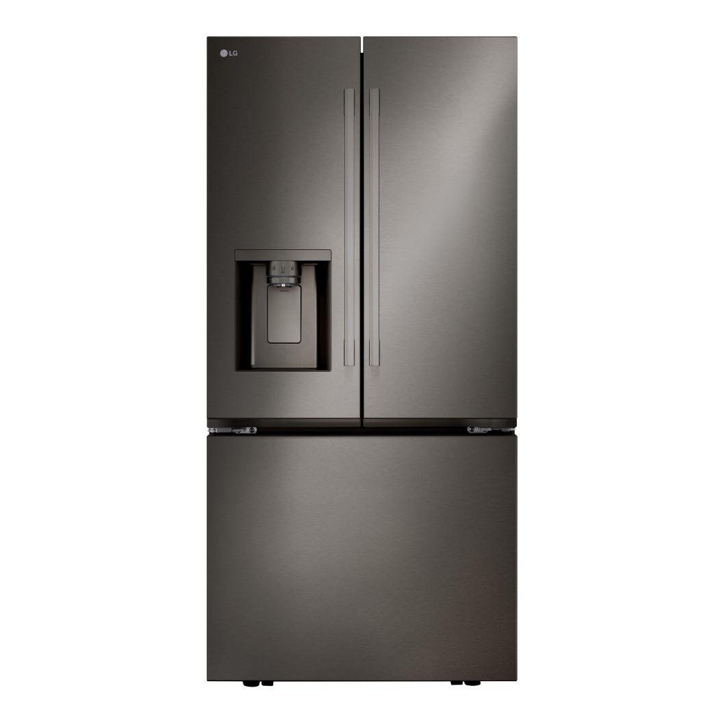 Réfrigérateur à portes françaises 33 po, 24,5 pi³ Inox noir avec Distributeur d'eau et Machine à glaçons double