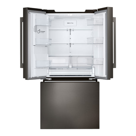 Réfrigérateur à portes françaises 33 po, 24,5 pi³ Inox noir avec Distributeur d'eau et Machine à glaçons double