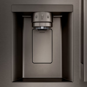 Réfrigérateur à portes françaises 33 po, 24,5 pi³ Inox noir avec Distributeur d'eau et Machine à glaçons double