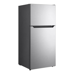 Réfrigérateur à congélateur supérieur 30 po, 18 pi³ Inox - Prêt pour le garage