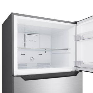 Réfrigérateur à congélateur supérieur 30 po, 18 pi³ Inox - Prêt pour le garage