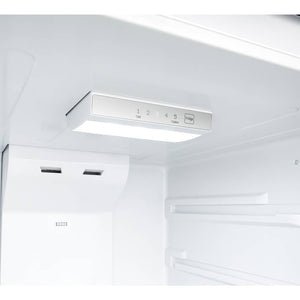 Réfrigérateur à congélateur supérieur 30 po, 18 pi³ Inox - Prêt pour le garage