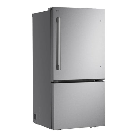 Réfrigérateur à congélateur inférieur 33 po, 25,5 pi³ Inox avec compresseur intelligent et Wi-Fi