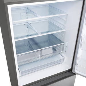 Réfrigérateur à congélateur inférieur 33 po, 25,5 pi³ Inox avec compresseur intelligent et Wi-Fi
