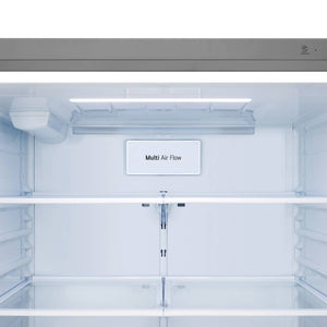 Réfrigérateur à congélateur inférieur 33 po, 25,5 pi³ Inox avec compresseur intelligent et Wi-Fi