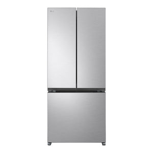Réfrigérateur porte française à profondeur comptoir 30 po, 18 pi³ 3 portes Inox avec Wi-Fi
