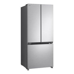 Réfrigérateur porte française à profondeur comptoir 30 po, 18 pi³ 3 portes Inox avec Wi-Fi