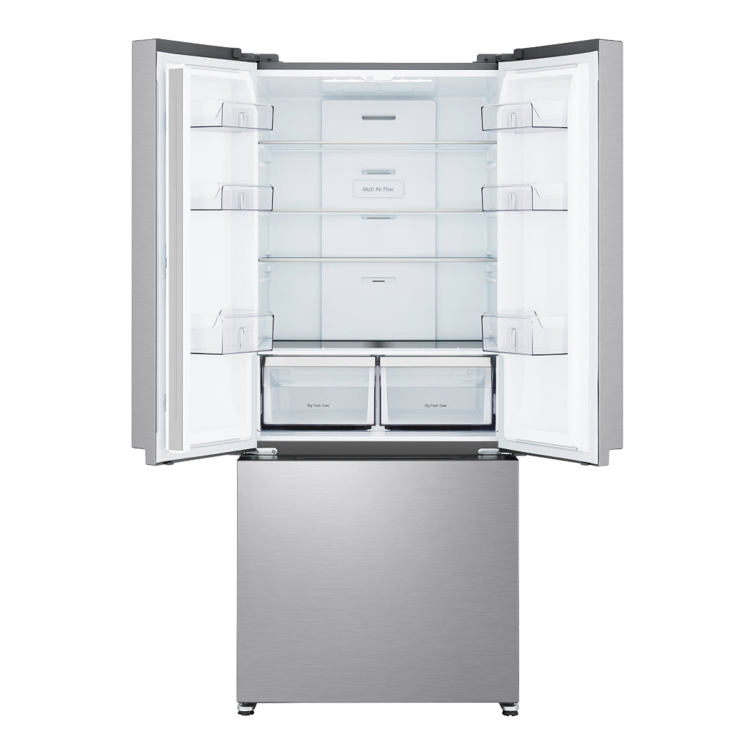 Réfrigérateur porte française à profondeur comptoir 30 po, 18 pi³ 3 portes Inox avec Wi-Fi