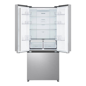 Réfrigérateur porte française à profondeur comptoir 30 po, 18 pi³ 3 portes Inox avec Wi-Fi