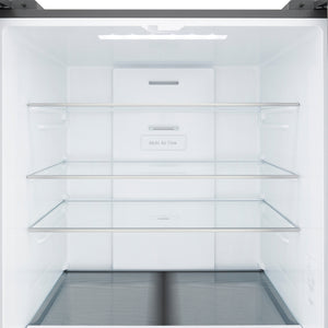 Réfrigérateur porte française à profondeur comptoir 30 po, 18 pi³ 3 portes Inox avec Wi-Fi