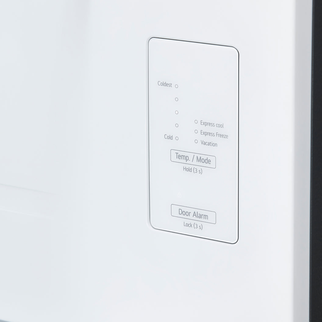 Réfrigérateur porte française à profondeur comptoir 30 po, 18 pi³ 3 portes Inox avec Wi-Fi