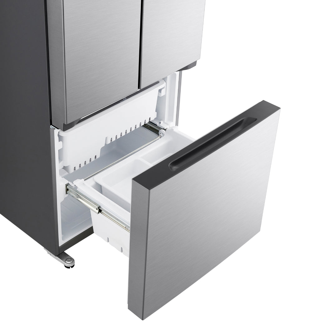 Réfrigérateur porte française à profondeur comptoir 30 po, 18 pi³ 3 portes Inox avec Wi-Fi