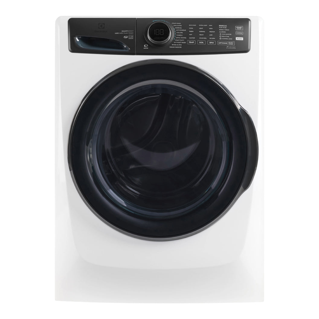 Laveuse à chargement frontal 27 po, 5,2 pi³ Blanc mat avec lavage LuxCare® Plus et SmartBoost®