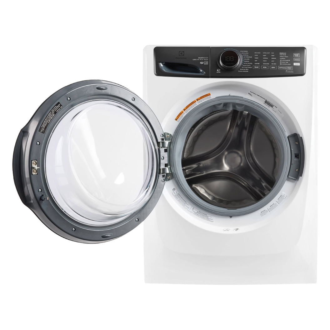 Laveuse à chargement frontal 27 po, 5,2 pi³ Blanc mat avec lavage LuxCare® Plus et SmartBoost®