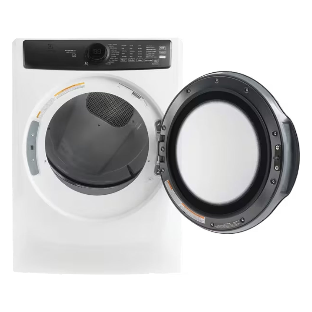 Sécheuse au gaz 27 po, 8,0 pi³ Blanc mat avec LuxCare® Dry et rafraîchissement instantané