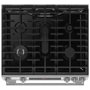 Cuisinière au gaz encastrable 30 po, 5,8 pi³ Inox avec Air Fry et Autonettoyage - Série 300