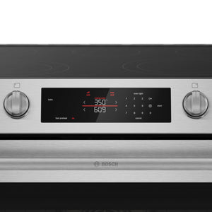 Cuisinière électrique encastrable 30 po, 5,8 pi³ Inox avec Air Fry et Autonettoyage - Série 300