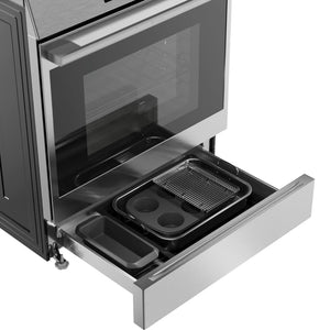 Cuisinière à induction encastrable 30 po, 5,8 pi³ Inox avec Anneau puissant "Boost" - Série 500