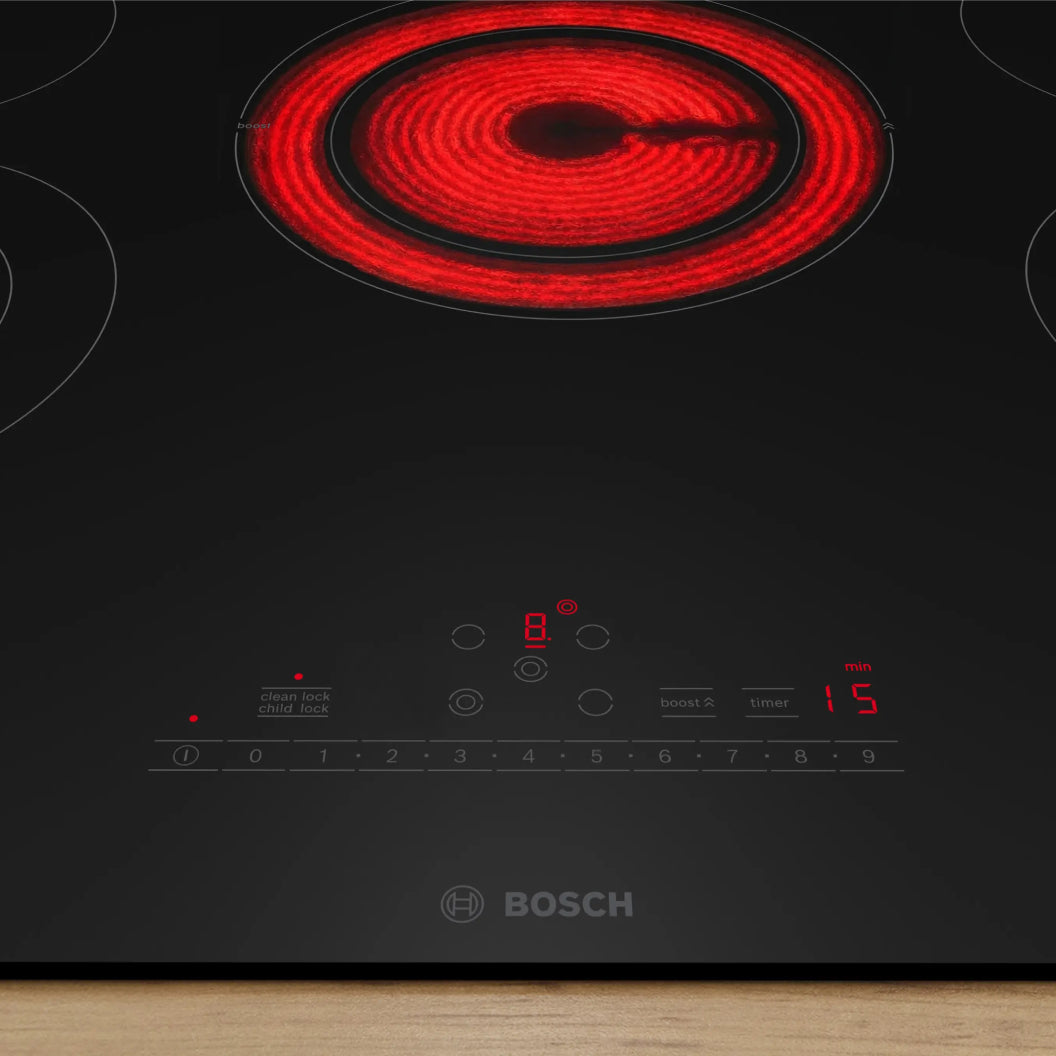 Plaque de cuisson électrique 30 po, Noir à 5 zones avec PreciseSelect™ - Série 800