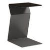 Table d'appoint en bois et une base en métal gris - Lolo