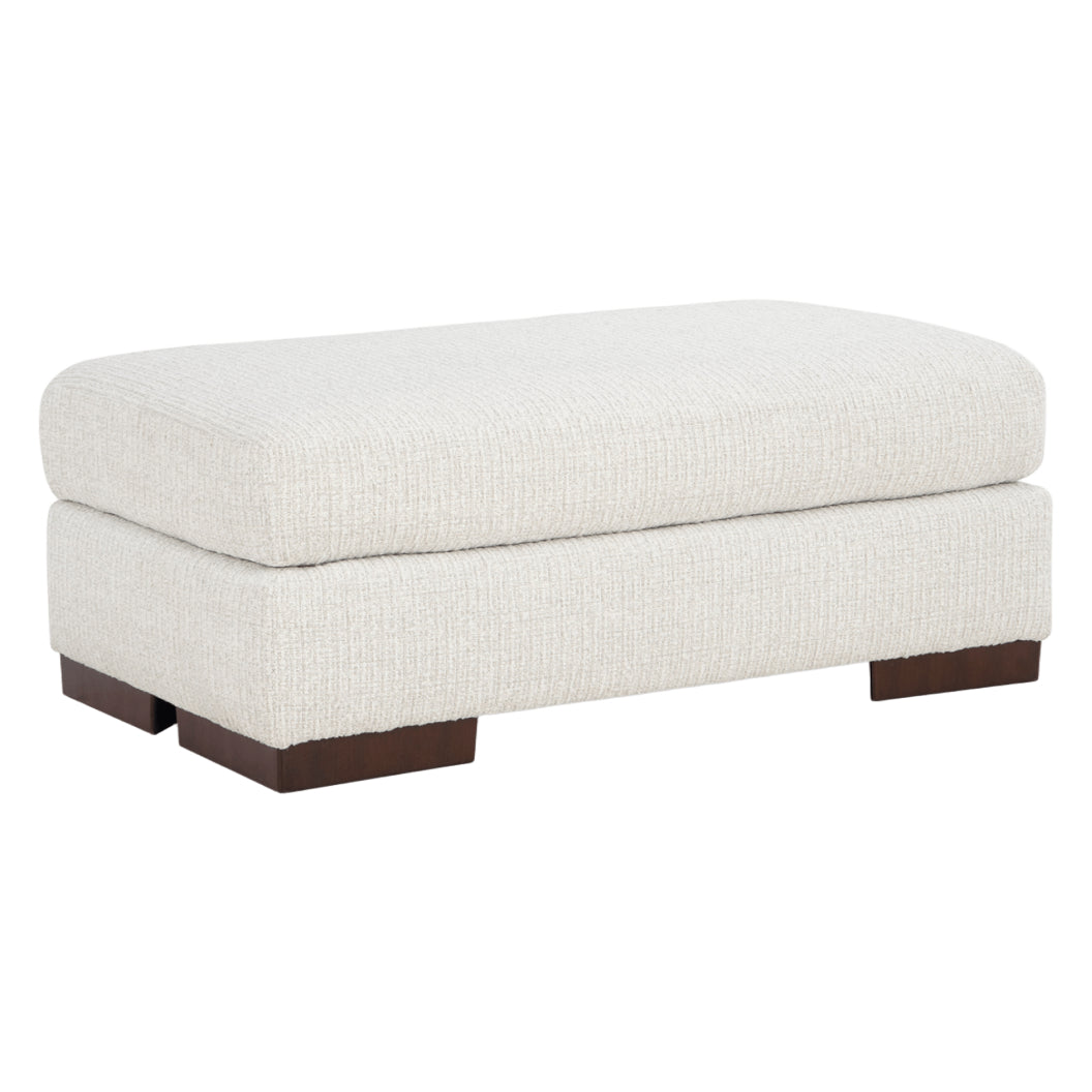Ottoman en tissu Next‑Gen Nuvella blanc - Bethley