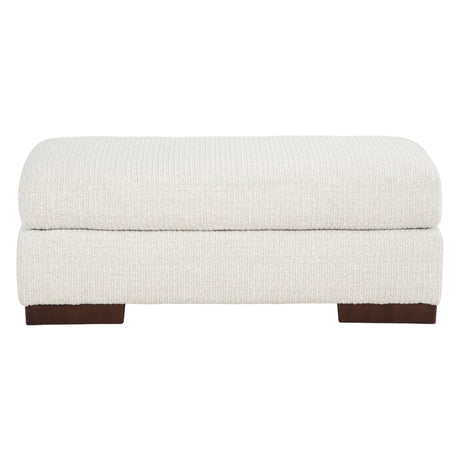 Ottoman en tissu Next‑Gen Nuvella blanc - Bethley