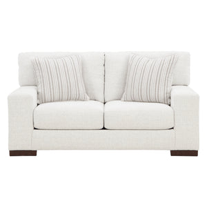 Causeuse en tissu Next-Gen Nuvella blanc avec coussins - Bethley
