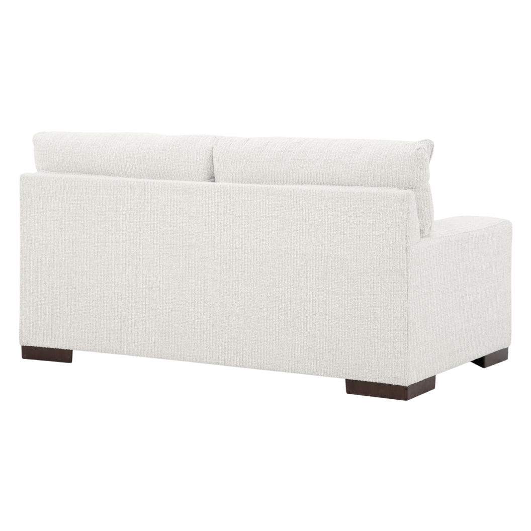 Causeuse en tissu Next-Gen Nuvella blanc avec coussins - Bethley