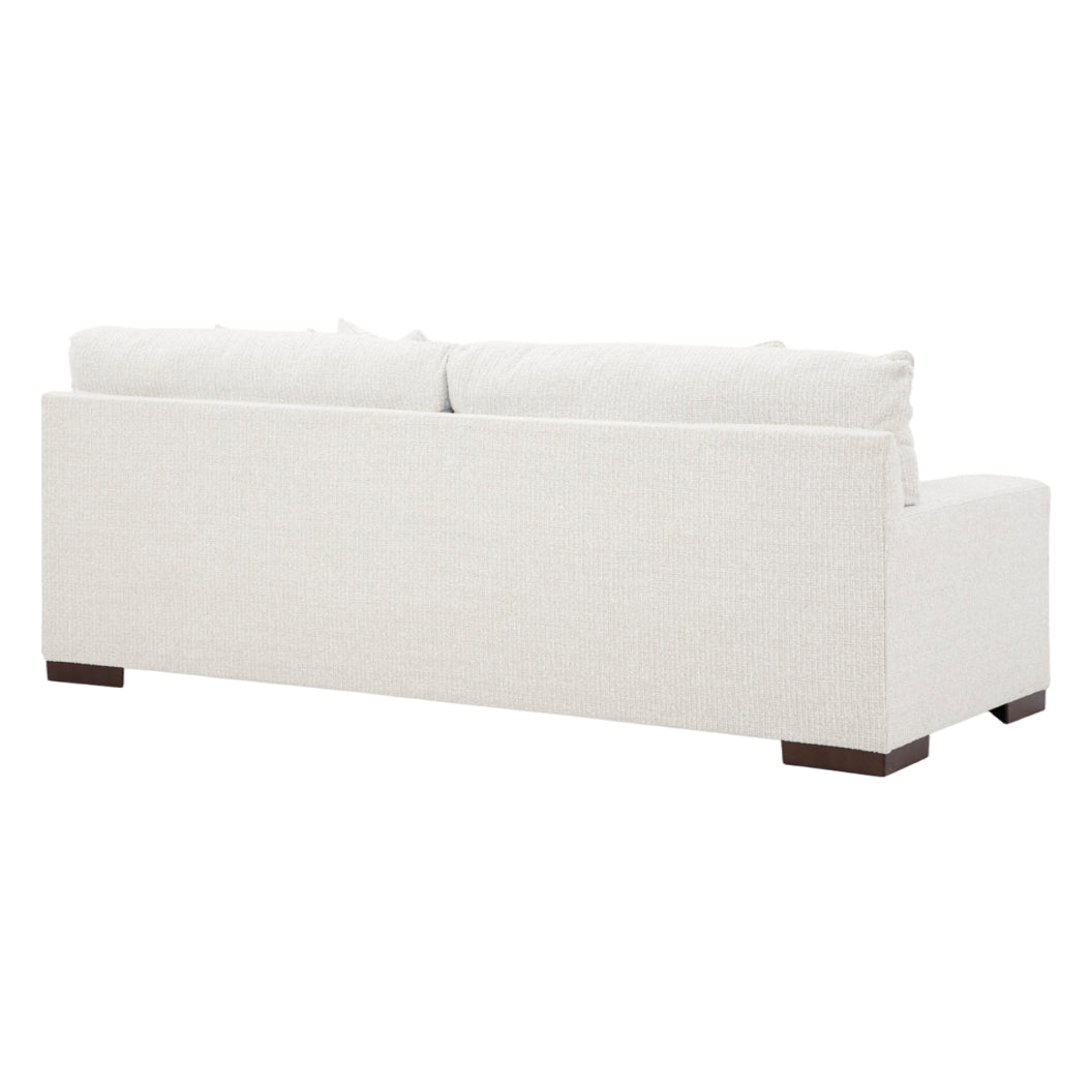 Sofa condo en tissu Next-Gen Nuvella blanc avec coussins - Bethley