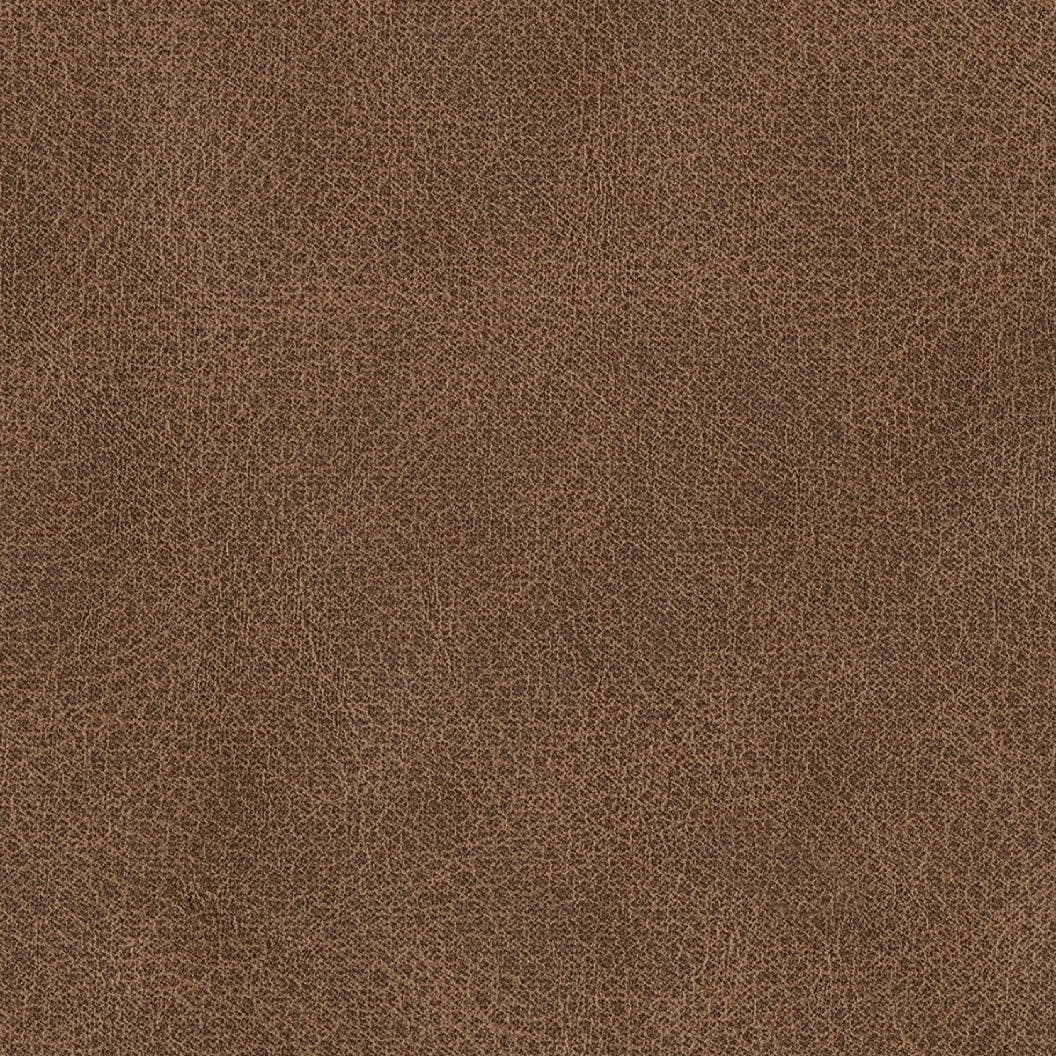 Ottoman aspect cuir brun caramel - VillaCourt