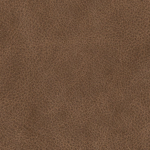 Sofa aspect cuir brun caramel avec coussins - VillaCourt