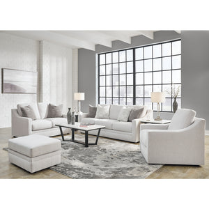 Fauteuil en tissu texturé blanc - Maitelynn