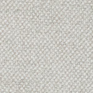 Causeuse en tissu texturé blanc avec coussins - Maitelynn