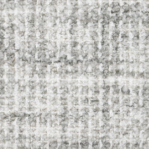 Sofa en tissu texturé blanc avec coussins - Maitelynn