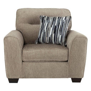 Fauteuil surdimensionné en tissu avec coussin - Olten