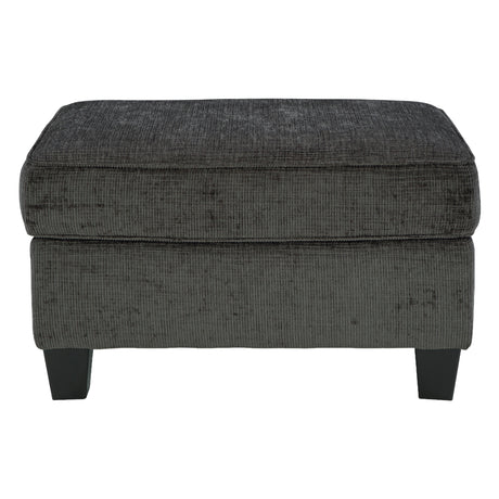 Ottoman en tissu noir - Erinslane