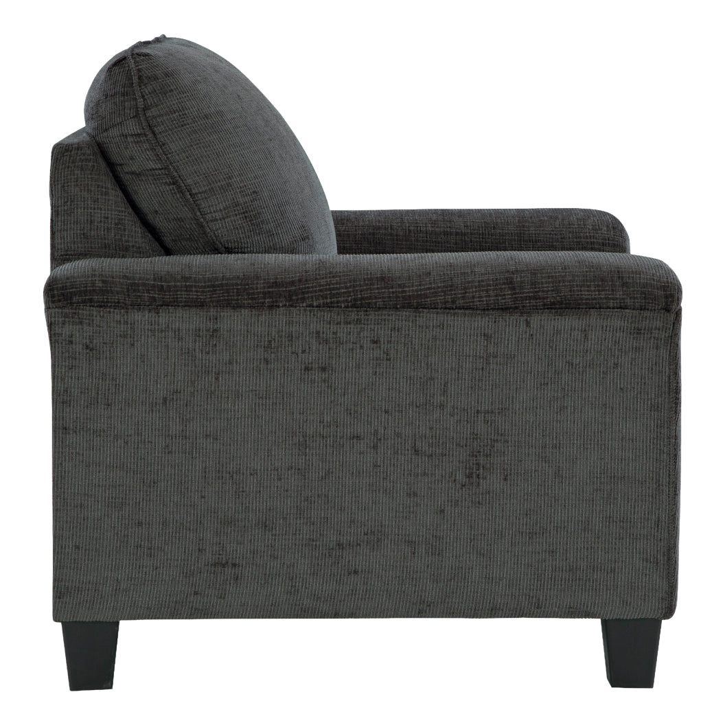 Fauteuil en tissu noir - Erinslane