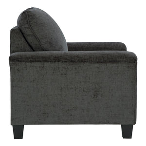 Fauteuil en tissu noir - Erinslane