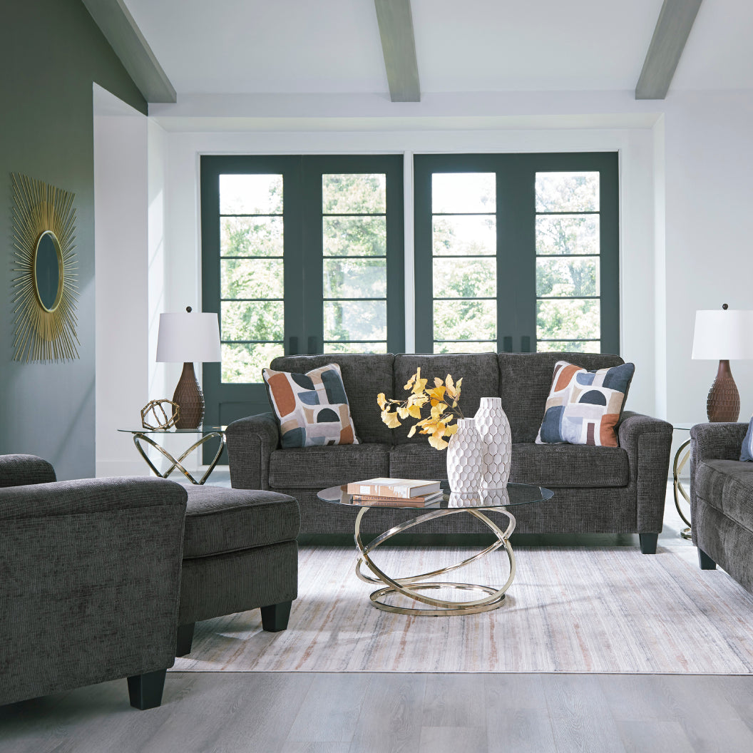 Fauteuil en tissu noir - Erinslane