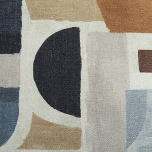 Sofa en tissu noir avec coussins - Erinslane