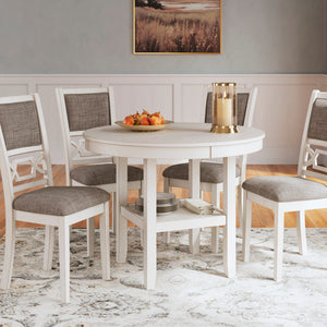 Ensemble de salle à manger avec 4 chaises d'une assise rembourrée - Erinberg